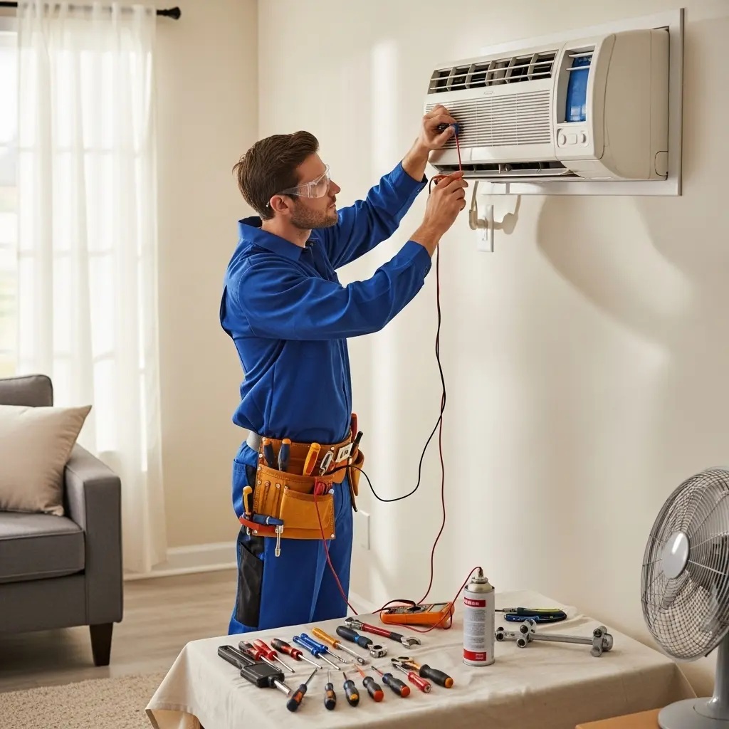 Sarıgöl Fujitsu Fujitsu klima gaz dolumu ve bakım – Enerji verimliliği artırıldı. - Teknik servis örneği
